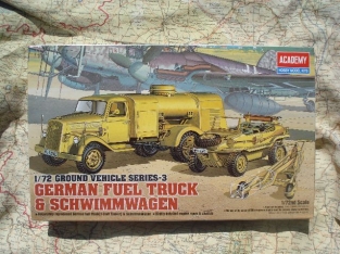 Academy 13401 GERMAN FUEL TRUCK & SCHWIMMWAGEN